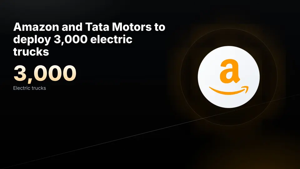Spectate Media graphic: Amazon and Tata Motors plan 3,000 electric trucks in India